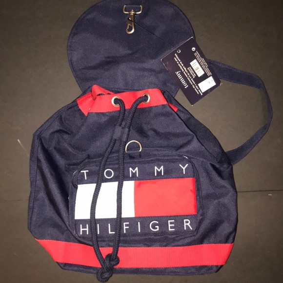 tommy hilfiger white polyester bag